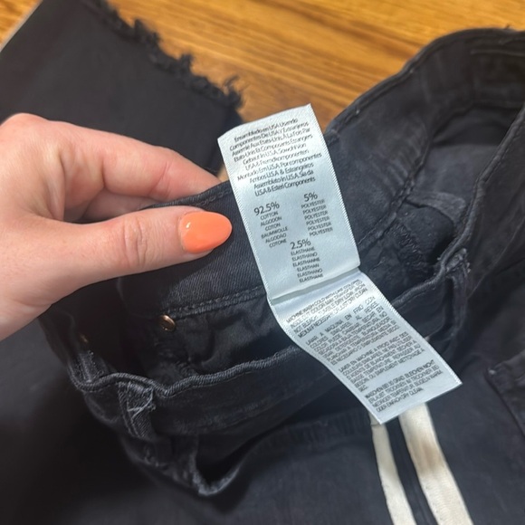 Mother Insider Crop Step Fray Guilty Racer Jeans Size 26 - Picture 9 of 16